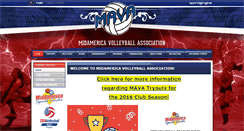 Desktop Screenshot of midamericavolleyball.com